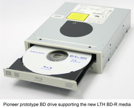 Pioneer prototype BD-R LTH burner