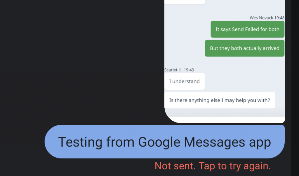 picture message from Google Messages app